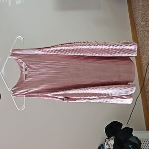 Pink sleeveless blouse